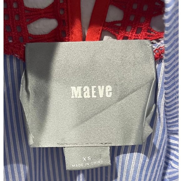 MAEVE Crochet and Poplin Blouse - Picture 3 of 5